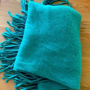 Anthropologie Green Scarf